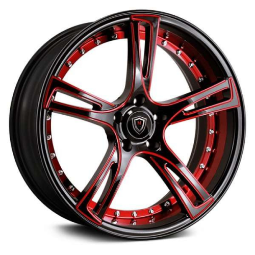 Marquee Wheels M3247 Black & Red