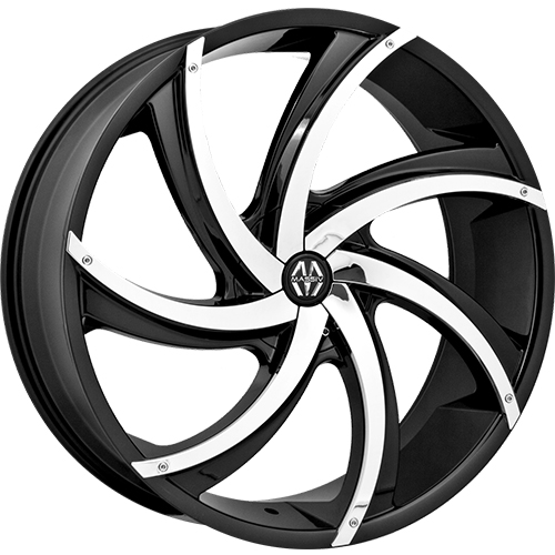 Massiv MAS920 Black W/ Chrome Inserts - Part Number MAS920-22854BC Massiv MAS920 Black W/ Chrome Inserts Photo
