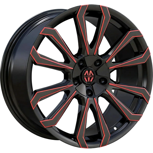 Massiv 929 Black w/ Red Milling