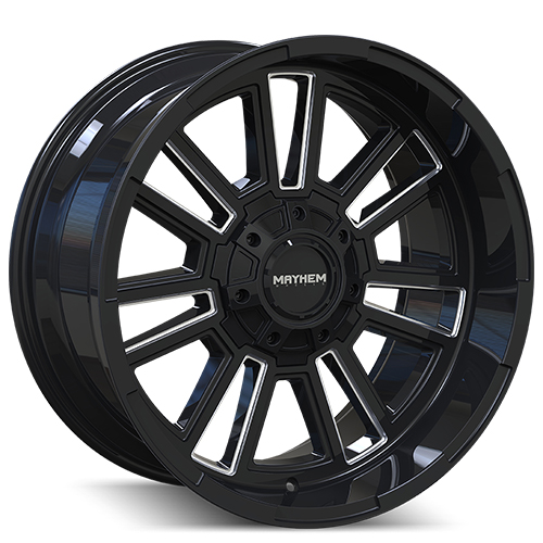 Mayhem Apollo 8115 Black W/Milled Spokes - Part Number 8115-2952BM Mayhem Apollo 8115 Black W/Milled Spokes Photo