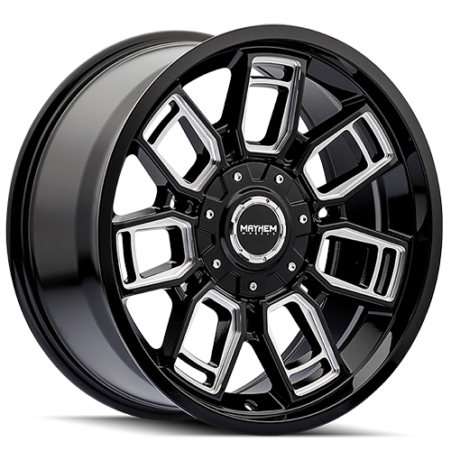 Mayhem Ordinance 8118 Gloss Black W/ Milled Spokes