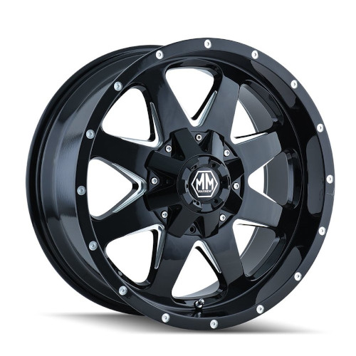 Mayhem Tank 8040 Black W/ Machined Spokes - Part Number 8040-2937B9 Mayhem Tank 8040 Black W/ Machined Spokes Photo