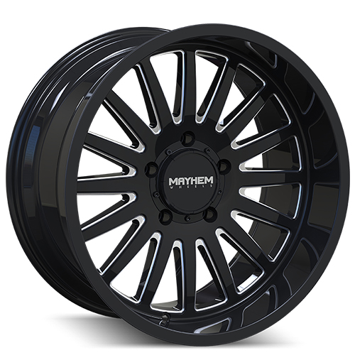 Mayhem Utopia 8114 Black W/Milled Spokes - Part Number 8114-22273BM Mayhem Utopia 8114 Black W/Milled Spokes Photo