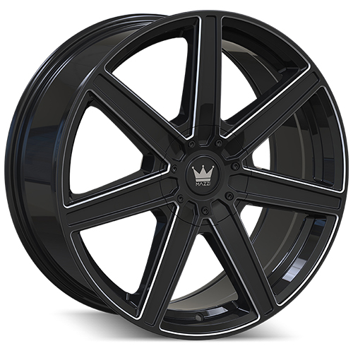 Mazzi Laguna 376 Gloss Black Milled - Part Number 376-22814B Mazzi Laguna 376 Gloss Black Milled Photo