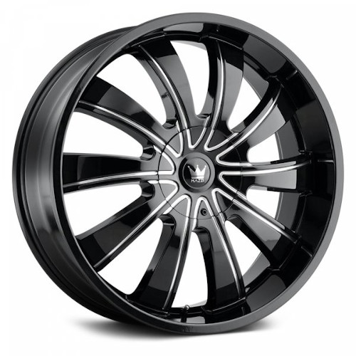 Mazzi Rolla 374 Black W/ Milled Spokes - Part Number 374-24952B Mazzi Rolla 374 Black W/ Milled Spokes Photo
