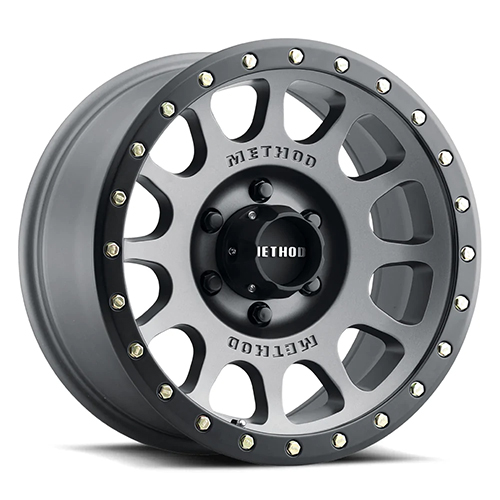 Method Race MR305 NV Titanium W/ Matte Black Lip Photo