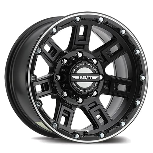 Mickey Thompson Sidebiter Lock Satin Black W/ Machined Accents - Part Number 90000031060 Mickey Thompson Sidebiter Lock Satin Black W/ Machined Accents Photo