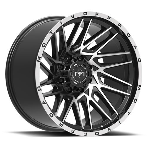 Motiv Off Road Mutant 424 Gloss Black Machined - Part Number 424MB-2098718 Motiv Off Road Mutant 424 Gloss Black Machined Photo
