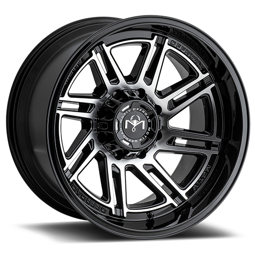 Motiv Off Road Millenium 425 Matte Black W/ Machined Face - Part Number 425MB-2098118 Motiv Off Road Millenium 425 Matte Black W/ Machined Face Photo