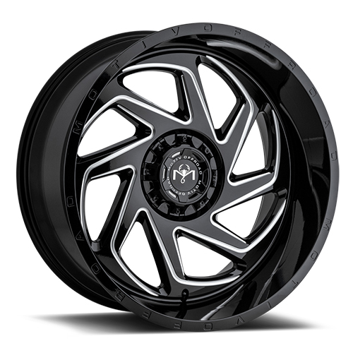 Motiv Off Road Morph 426 Black W/ Milled Spokes - Part Number 426BM-2208719 Motiv Off Road Morph 426 Black W/ Milled Spokes Photo