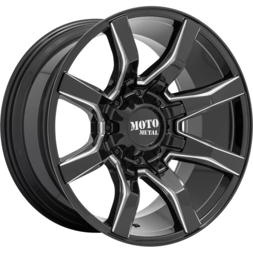 Moto Metal MO804 Spider Gloss Black Milled - Part Number MO80422287944N Moto Metal MO804 Spider Gloss Black Milled Photo