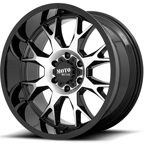 Moto Metal MO806 Gloss Black Machined - Part Number MO80622263544N Moto Metal MO806 Gloss Black Machined Photo