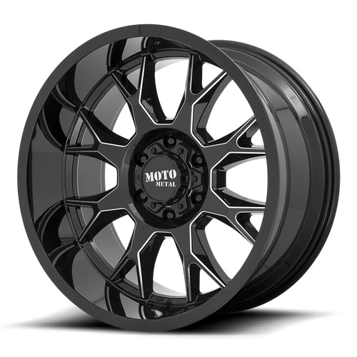 Moto Metal MO806 Gloss Black Milled - Part Number MO80622250344N Moto Metal MO806 Gloss Black Milled Photo