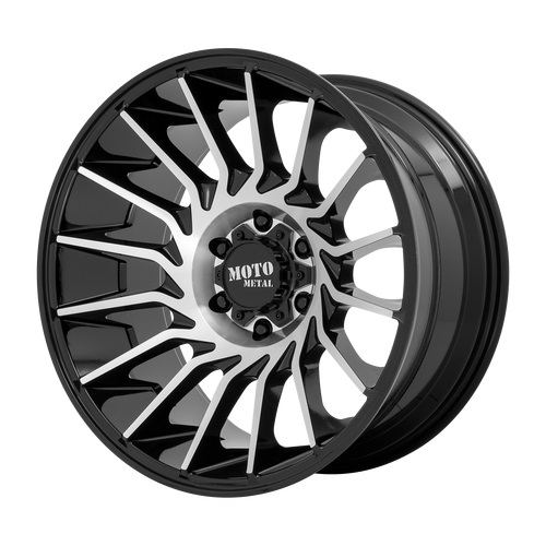 Moto Metal MO807 Gloss Black Machined - Part Number MO80721087518N Moto Metal MO807 Gloss Black Machined Photo