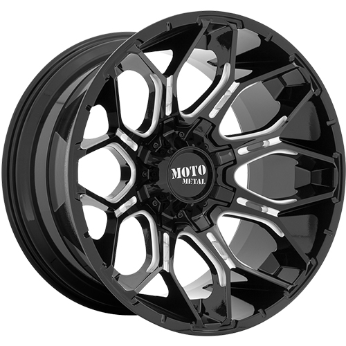 Moto Metal MO808 Sniper Gloss Black Milled - Part Number MO80829067300 Moto Metal MO808 Sniper Gloss Black Milled Photo