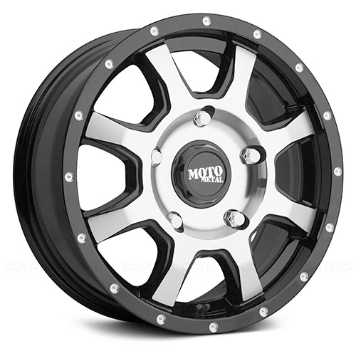 Moto Metal MO970 Gloss Black W/ Machined Face - Part Number MO97067016342 Moto Metal MO970 Gloss Black W/ Machined Face Photo