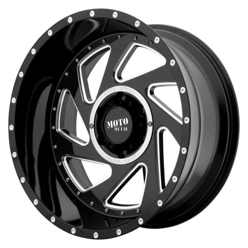 Moto Metal MO989 Change Up Black W/ Milled Spokes - Part Number MO98921280344N Moto Metal MO989 Change Up Black W/ Milled Spokes Photo