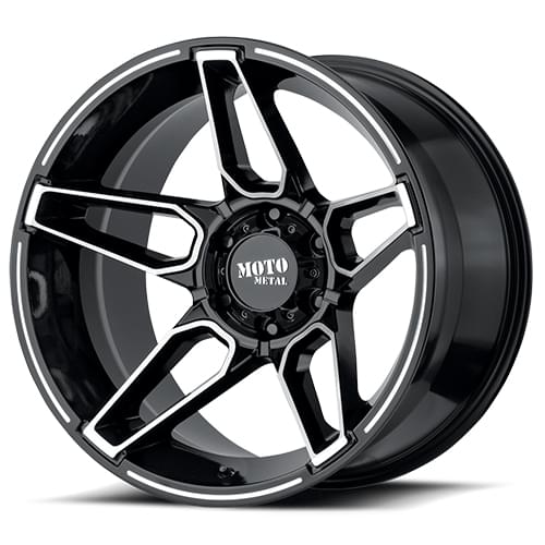 Moto Metal MO994 Gloss Black W/ Machined Face - Part Number MO99421087318N Moto Metal MO994 Gloss Black W/ Machined Face Photo