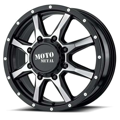 Moto Metal MO995 Gloss Black W/ Machined Face Front - Part Number MO995208823127 Moto Metal MO995 Gloss Black W/ Machined Face Front Photo