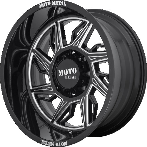 Moto Metal MO997 Hurricane Gloss Black Milled Left - Part Number MO99721263344NL Moto Metal MO997 Hurricane Gloss Black Milled Left Photo