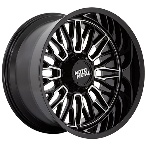 Moto Metal MO809 Stinger Gloss Black Machined - Part Number MO809BD22108718N Moto Metal MO809 Stinger Gloss Black Machined Photo