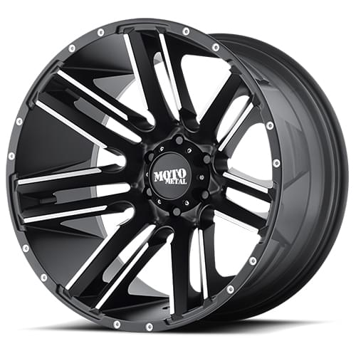 Moto Metal MO978 Razor Satin Black W/ Machined Face - Part Number MO97821087524N Moto Metal MO978 Razor Satin Black W/ Machined Face Photo