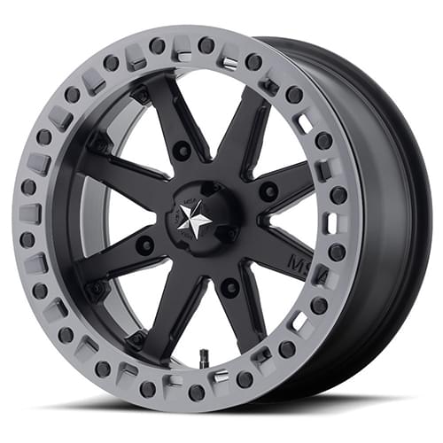 MSA Offroad M32 Lok2 Satin Black W/ Gray Ring - Part Number M31-04010 MSA Offroad M32 Lok2 Satin Black W/ Gray Ring Photo