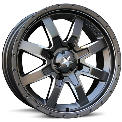 MSA Offroad Wheels M25 Rocker Flat Black Milled