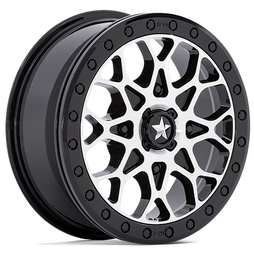 MSA Offroad Portal Beadlock M48 Gloss Black Machined W/ Gloss Black Ring