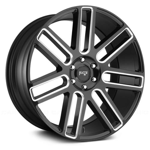 Niche Elan M096 Matte Black W/ Milled Spokes - Part Number M096229577+30 Niche Elan M096 Matte Black W/ Milled Spokes Photo