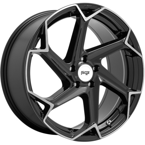 Niche Flash M255 Gloss Black Brushed - Part Number M255200565+40 Niche Flash M255 Gloss Black Brushed Photo