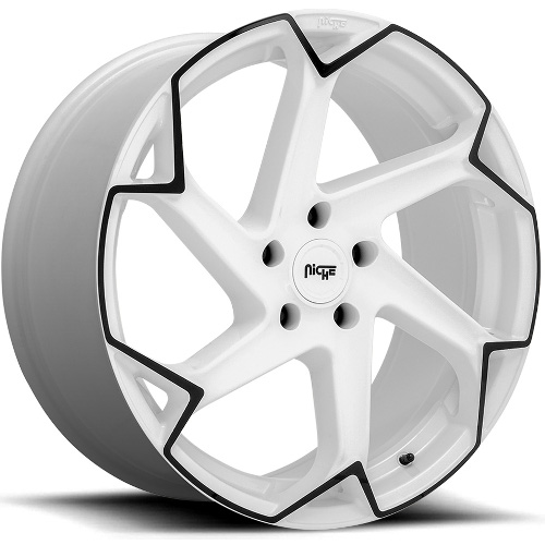 Niche Flash M257 Gloss White W/ Black - Part Number M257209021+35 Niche Flash M257 Gloss White W/ Black Photo