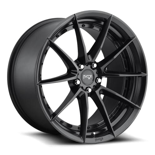 Niche Sector M196 Matte Black - Part Number M196199543+48 Niche Sector M196 Matte Black Photo