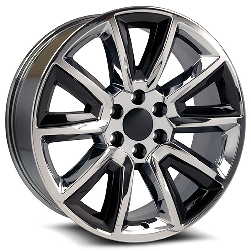 OE Revolution C-08 Chrome With Black Inserts - Part Number C08-2290655+31CBIS OE Revolution C-08 Chrome With Black Inserts Photo