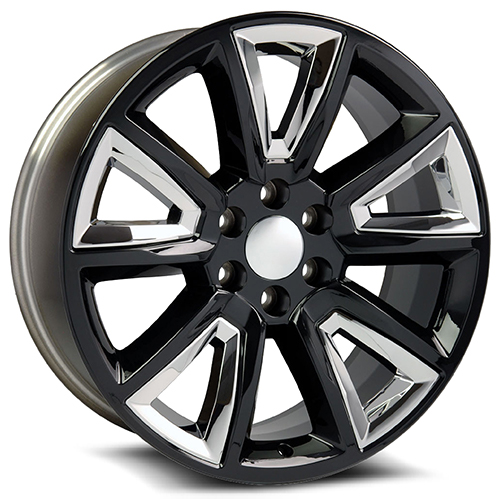 OE Revolution C-08 Gloss Black With Chrome Inserts - Part Number C08-2290655+31GB OE Revolution C-08 Gloss Black With Chrome Inserts Photo
