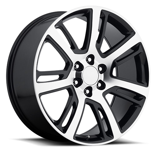 OE Revolution D-04 Gloss Black With Machined Face - Part Number D04-2410655+31BM OE Revolution D-04 Gloss Black With Machined Face Photo