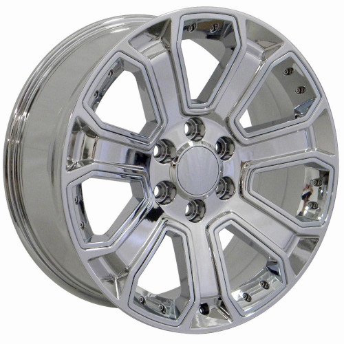 OE Revolution G-06 Hyper Silver With Chrome Inserts - Part Number G06-2410655+31HS OE Revolution G-06 Hyper Silver With Chrome Inserts Photo
