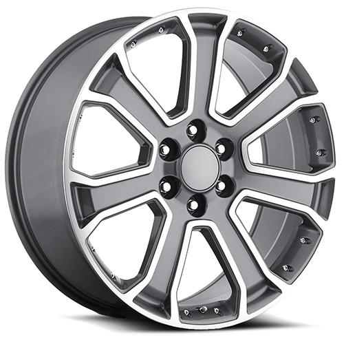 OE Revolution G-06 Gunmetal W/ Machined Spoke Face - Part Number G06-2290655+31GMM OE Revolution G-06 Gunmetal W/ Machined Spoke Face Photo