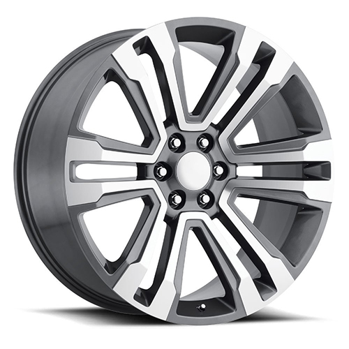 OE Revolution G-10 Gunmetal W/ Machined Spoke Face - Part Number G10-2610655+24GMM OE Revolution G-10 Gunmetal W/ Machined Spoke Face Photo