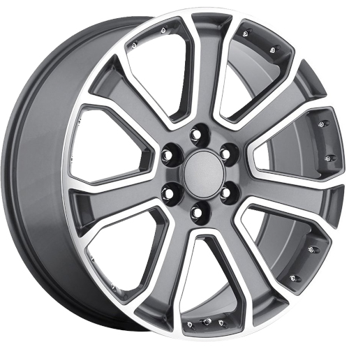 OE Revolution G-06 Gunmetal Machined Face With Black Inserts - Part Number G06-2610655+31GM OE Revolution G-06 Gunmetal Machined Face With Black Inserts Photo