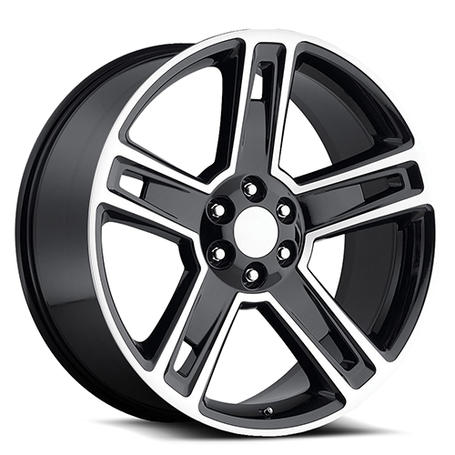 OE Revolution G-07 Gloss Black With Machined Face - Part Number G07-2610655+31BM OE Revolution G-07 Gloss Black With Machined Face Photo