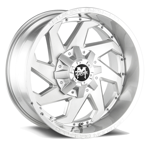 Off-Road Monster M09 Brushed Face Silver - Part Number M090865N12BFS Off-Road Monster M09 Brushed Face Silver Photo