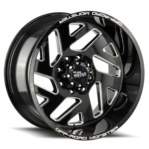 Off-Road Monster M19 Flat Black Milled - Part Number M19212000N44BML Off-Road Monster M19 Flat Black Milled Photo