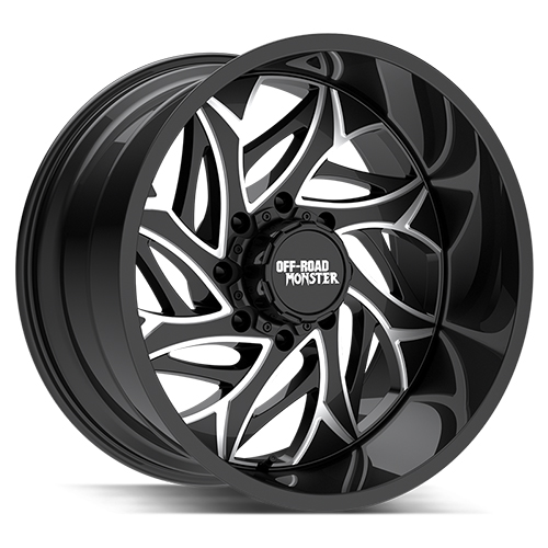 Off-Road Monster M28 Gloss Black Milled - Part Number M28212865N44GBML Off-Road Monster M28 Gloss Black Milled Photo