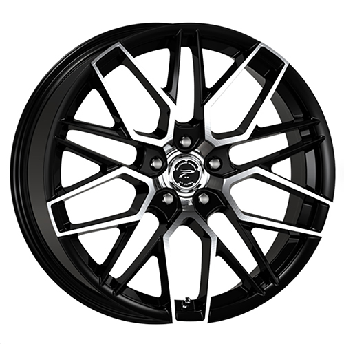 Platinum Retribution 459 Gloss Black Diamond Cut Face - Part Number 459-7831U+40 Platinum Retribution 459 Gloss Black Diamond Cut Face Photo