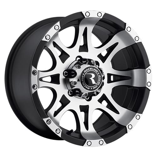 Raceline Raptor 982 Satin Black W/ Machined Face Photo