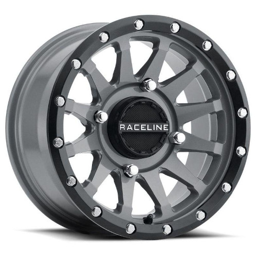 Raceline A95 UTV Trophy Beadlock Stealth Gray - Part Number A95SG-57056+10 Raceline A95 UTV Trophy Beadlock Stealth Gray Photo
