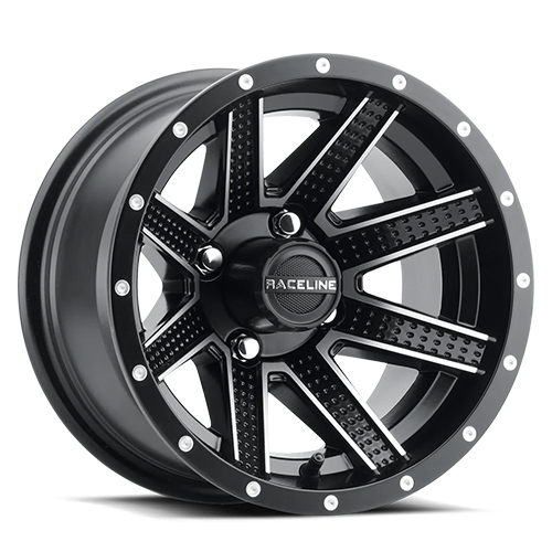 Raceline G92M Hostage Satin Black Milled - Part Number G92M-27040-47 Raceline G92M Hostage Satin Black Milled Photo