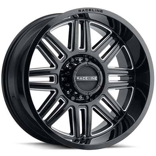 Raceline Split 948 Gloss Black Milled - Part Number 948M-21081-19 Raceline Split 948 Gloss Black Milled Photo