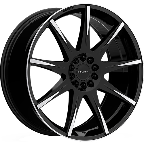 Ravetti RAV-M9 Black Machined - Part Number RAV-M9-7713BM Ravetti RAV-M9 Black Machined Photo